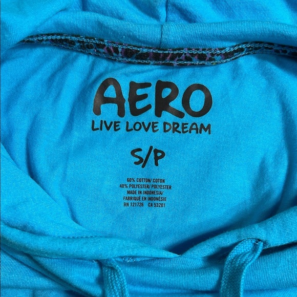 Aero Blue Hoodie Size Small - Picture 3 of 8